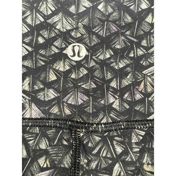 Lululemon Black Reflective Pace Rival Crop Leggings - Size 2 - Picture 7 of 7